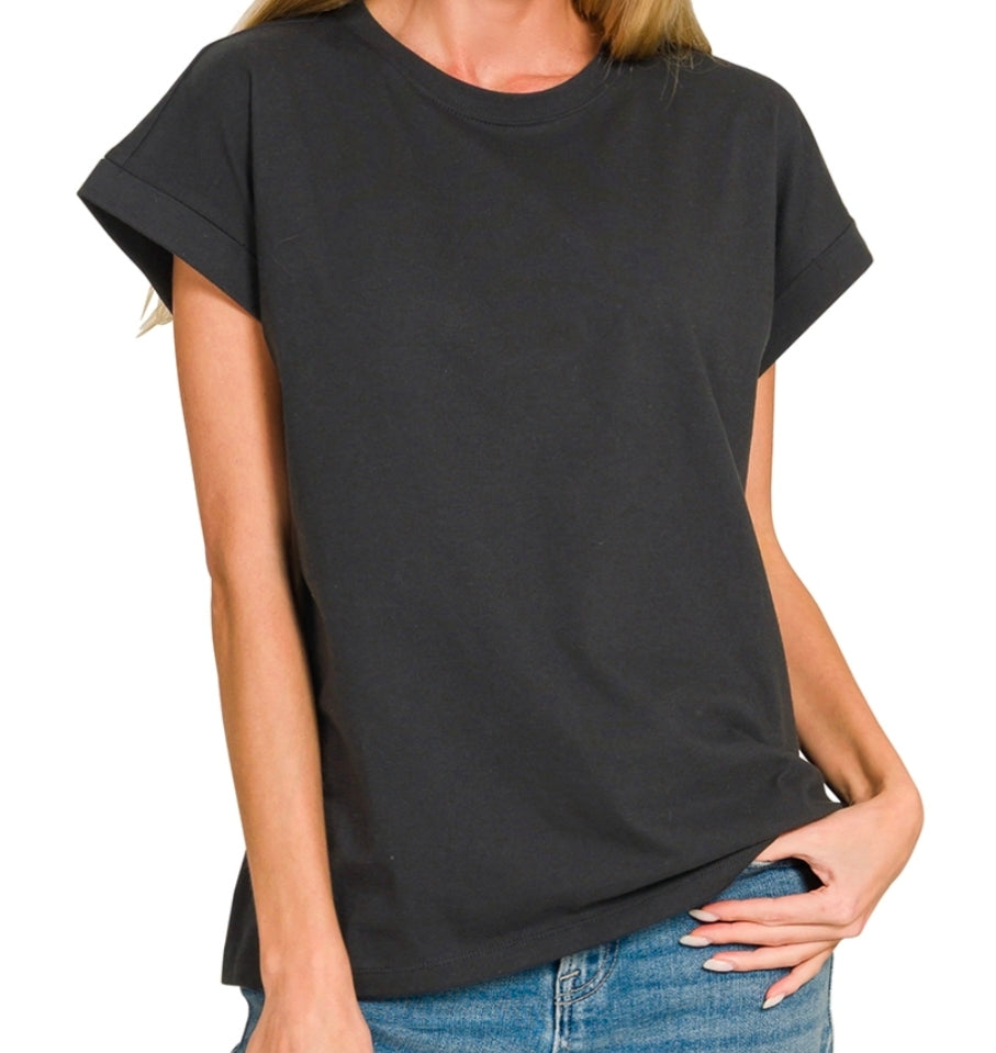 Cuff Sleeve Tee