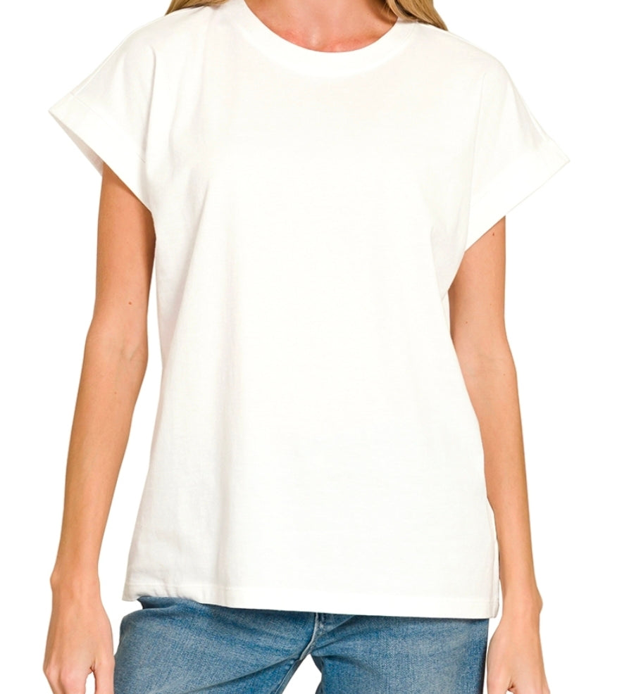 Cuff Sleeve Tee